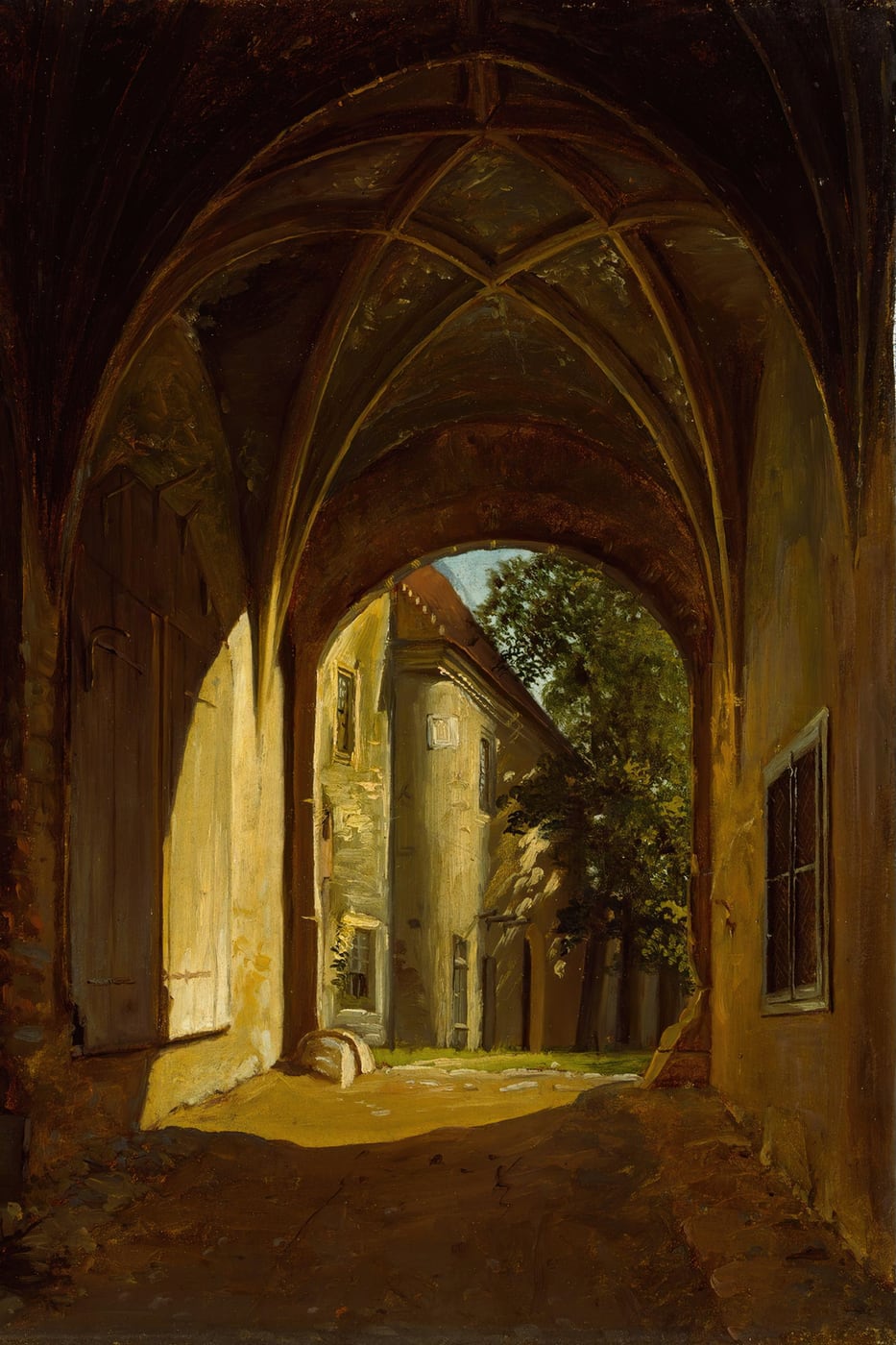 A Vaulted Hall in the Scharfenberg Castle Near Dresden