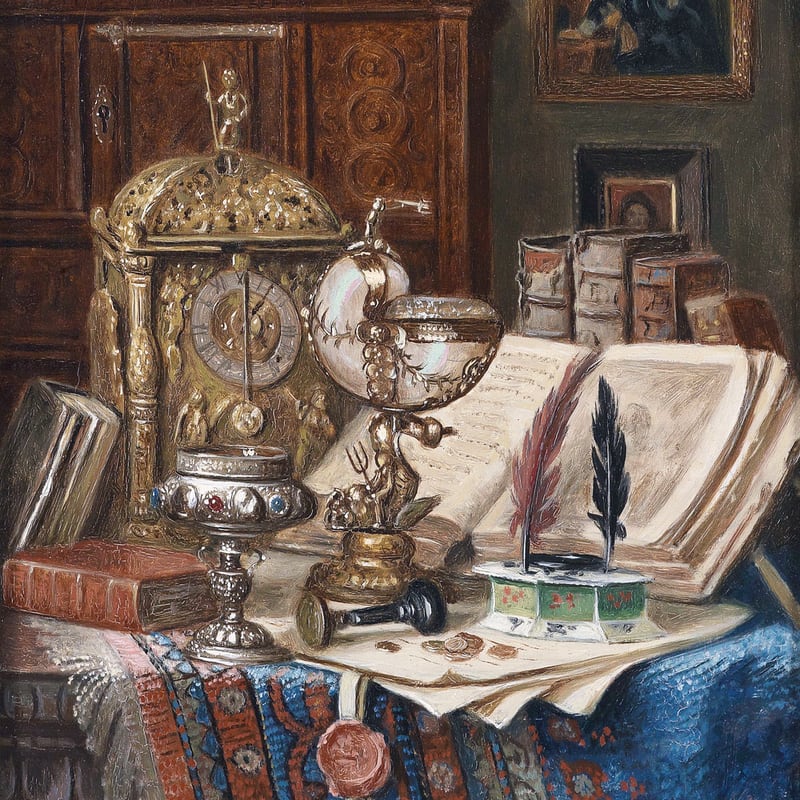 Stillleben Mit Muschelpokal (Still Life with Shell Cup)