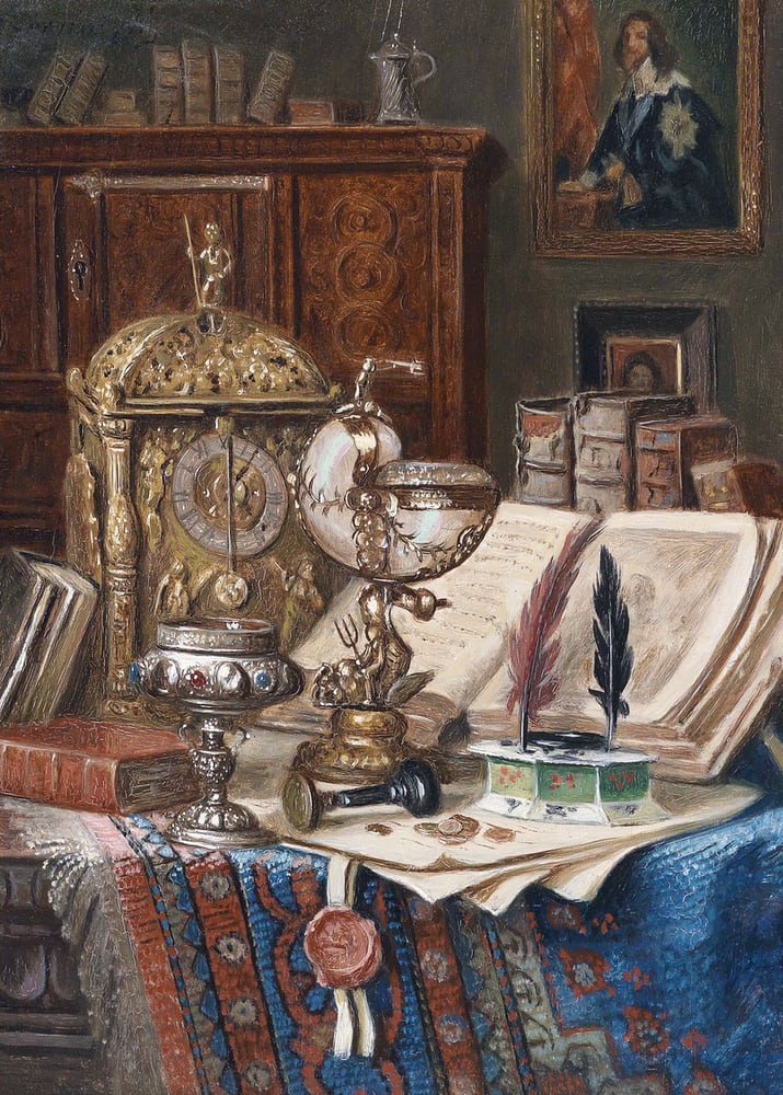 Stillleben Mit Muschelpokal (Still Life with Shell Cup)