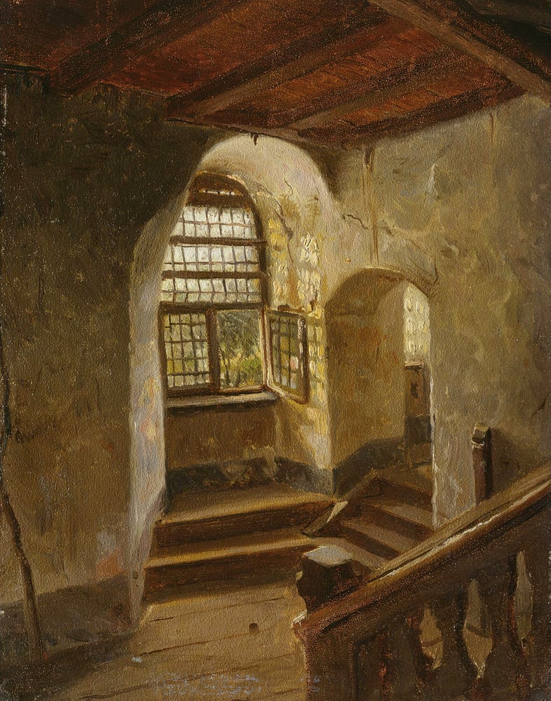 Stairway in a Castle by the Rhine