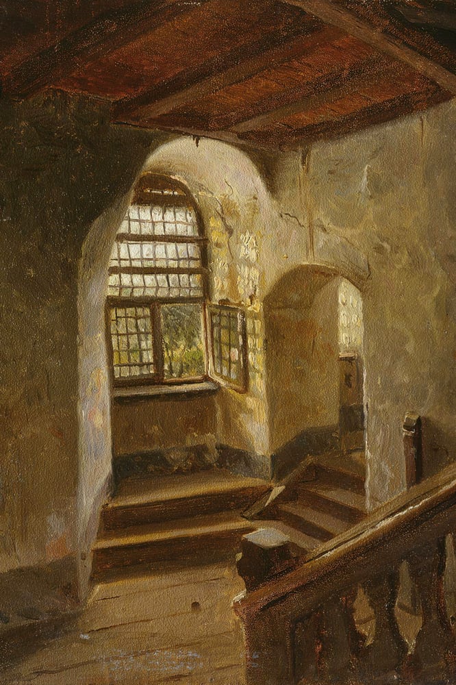 Stairway in a Castle by the Rhine
