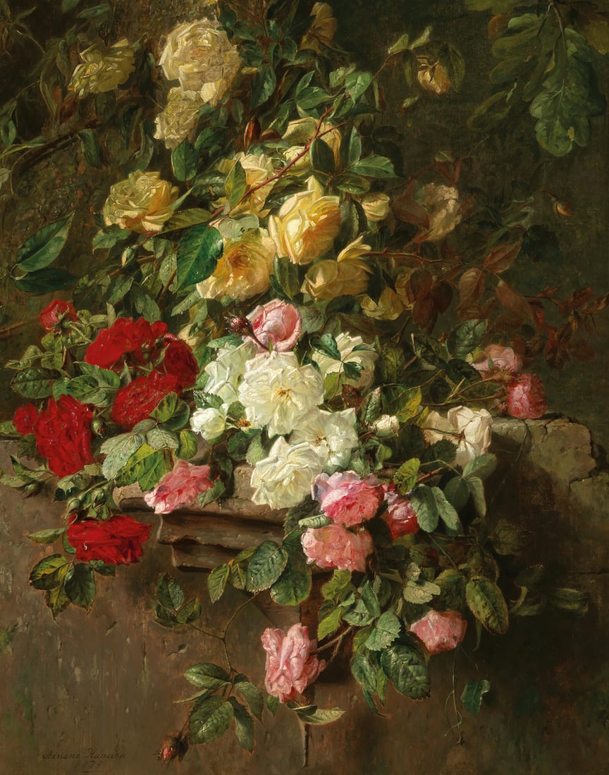 An Elaborate Bouquet of Flowers with Roses