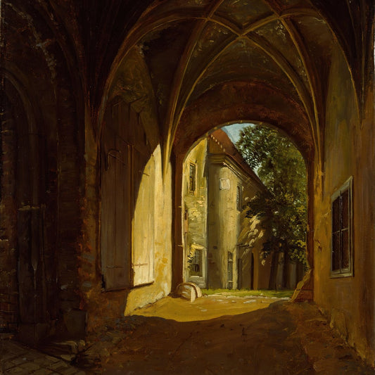 A Vaulted Hall in the Scharfenberg Castle Near Dresden