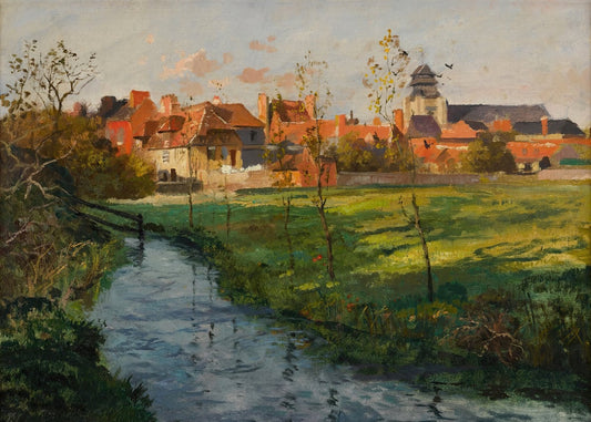 Village by a Stream